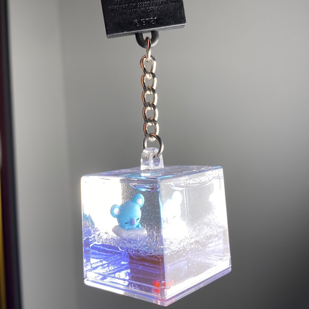 BT21 Purple and Blue Keychain Figure